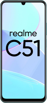 Смартфон Realme RMX3830 C51 128Gb 4Gb зеленый моноблок 3G 4G 2Sim 6.74" 720x1600 Android 13 50Mpix 802.11 a/b/g/n/ac NFC GPS GSM900/1800 GSM1900 TouchSc microSD от магазина РЭССИ