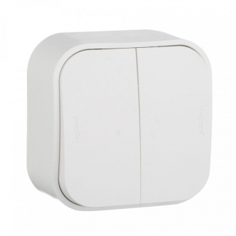 Выключатель Legrand Quteo откр. 2кл. IP20 белый (782202) от магазина РЭССИ
