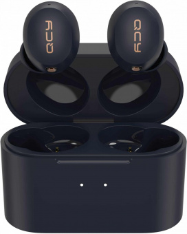 Гарнитура вкладыши QCY HT01 0.5м синий беспроводные bluetooth в ушной раковине от магазина РЭССИ