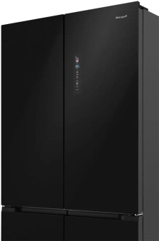 Холодильник Weissgauff WCD 510 Built-in Inverter NoFrost Black Glass 2-хкамерн. черный инвертер от магазина РЭССИ
