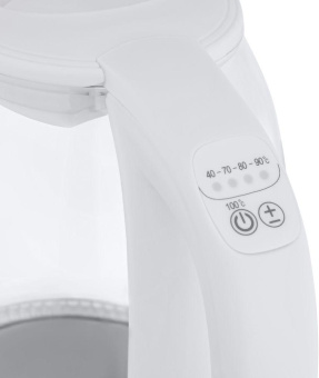 Чайник электрический Starwind SKG4215 1.7л. 2200Вт белый корпус: стекло/пластик от магазина РЭССИ