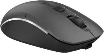 Мышь A4Tech Fstyler FB26CS Air серый/черный оптическая (2000dpi) silent беспроводная BT/Radio USB для ноутбука (4but) от магазина РЭССИ