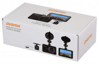 Видеорегистратор Digma FreeDrive 108 DUAL черный 1.3Mpix 1080x1920 1080p 140гр. GP2248 от магазина РЭССИ