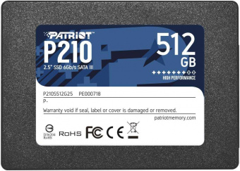 Накопитель SSD Patriot SATA III 512Gb P210S512G25 P210 2.5" от магазина РЭССИ