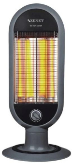 Обогреватель карбоновый Zenet ZET-515 1000Вт черный/серый от магазина РЭССИ