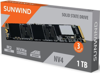 Накопитель SSD SunWind PCIe 4.0 x4 1TB SWSSD001TN4 NV4 M.2 2280 от магазина РЭССИ