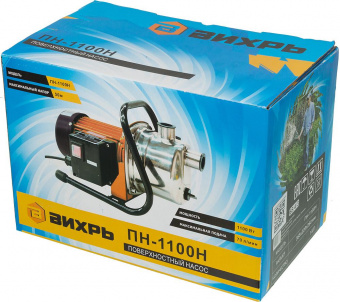 Насос поверхностный Вихрь ПН-1100Н 1100Вт 4200л/час (68/4/3) от магазина РЭССИ