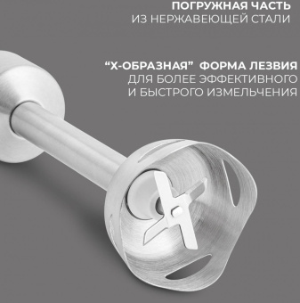 Блендер погружной Rondell 1300-RE-01 1200Вт серебристый от магазина РЭССИ