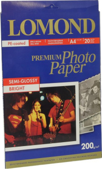 Фотобумага Lomond 0102149 A4/200г/м2/20л./ярко-белый полуглянцевое для струйной печати от магазина РЭССИ