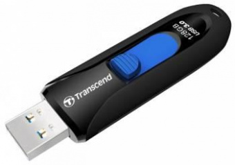 Флеш Диск Transcend 128Gb Jetflash 790 TS128GJF790K USB3.0 черный/синий от магазина РЭССИ