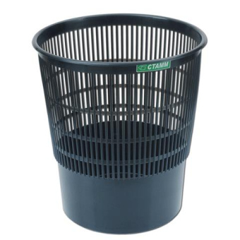 Корзина для бумаг Стамм 18 л сетчатая черная КР01 от магазина РЭССИ