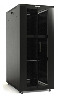 Шкаф серверный Hyperline (TTB-4261-DD-RAL9004) напольный 42U 600x1000мм пер.дв.перфор. задн.дв.перфор. 2 бок.пан. направл.под закл.гайки 800кг черный 910мм 2055мм IP20 сталь от магазина РЭССИ