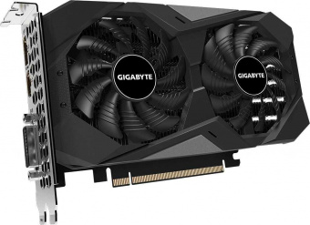 Видеокарта Gigabyte PCI-E GV-N1656WF2OC-4GD NVIDIA GeForce GTX 1650 4096Mb 128 GDDR6 1590/12000 DVIx1 HDMIx1 DPx1 HDCP Ret от магазина РЭССИ