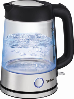 Чайник электрический Tefal KI750D30 1.7л. 2400Вт серебристый (корпус: стекло) от магазина РЭССИ
