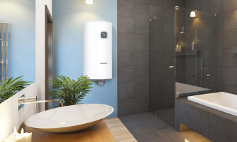 Водонагреватель Philips Ultraheat Round AWH1601/51(50DA) 2кВт 50л электрический настенный/белый от магазина РЭССИ