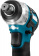 Картинка Гайковерт Makita TW161DWAE аккум. патрон:квад.1/2" (кейс в комплекте) от магазина РЭССИ Гайковерт Makita TW161DWAE аккум. патрон:квад.1/2" (кейс в комплекте) от магазина РЭССИ