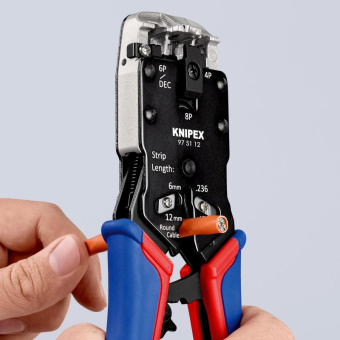 Ручной обжимник KNIPEX KN-975112 от магазина РЭССИ