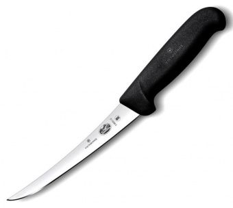 Нож кухонный Victorinox Fibrox (5.6603.12) стальной обвалочный лезв.120мм прямая заточка черный от магазина РЭССИ