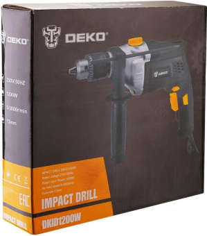 Дрель ударная Deko DKID1200W 1200Вт ключевой реверс (063-4156) от магазина РЭССИ