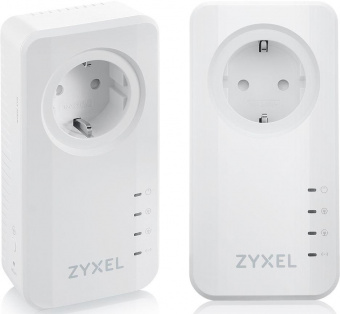 Сетевой адаптер Powerline Zyxel PLA6457 PLA6457-EU0201F AV2400 Gigabit Ethernet (упак.:2шт) от магазина РЭССИ