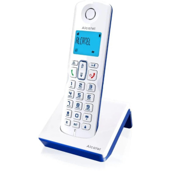 Р/Телефон Dect Alcatel S230 RU белый/синий АОН от магазина РЭССИ