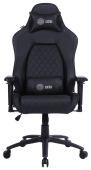 Кресло игровое Cactus CS-CHR-130-M черный эко.кожа с подголов. крестов. черный от магазина РЭССИ