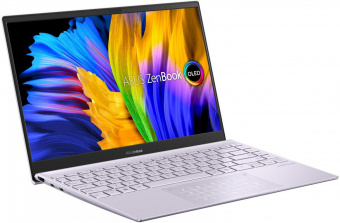 Ноутбук Asus Zenbook 13 OLED UX325EA-KG680W Core i5 1135G7 16Gb SSD512Gb Intel Iris Xe graphics 13.3" OLED FHD (1920x1080) Windows 11 Home lt.violet WiFi BT Cam Bag (90NB0SL2-M008H0) от магазина РЭССИ