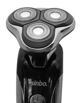 Бритва роторная Sinbo SS 4049 реж.эл.:3 питан.:аккум. черный от магазина РЭССИ