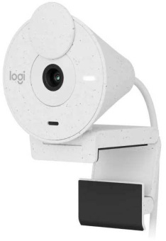 Камера Web Logitech HD Webcam Brio 300 белый 2Mpix (1920x1080) USB Type-C с микрофоном (960-001442) от магазина РЭССИ