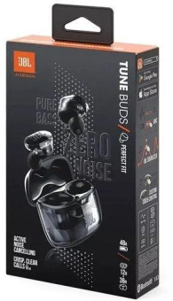 Гарнитура внутриканальные JBL Tune Buds Ghost черный беспроводные bluetooth в ушной раковине (JBLTBUDSGBLK) от магазина РЭССИ