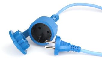 Сетевой удлинитель Powercube PC-2F-R-10(IP) 10м (1 розетка) синий (коробка) от магазина РЭССИ