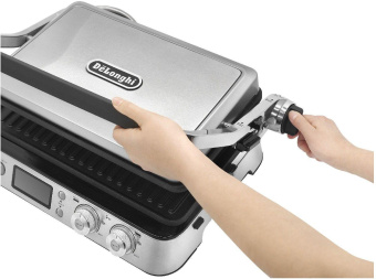 Электрогриль Delonghi CGH1030D 2000Вт серебристый/черный от магазина РЭССИ
