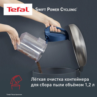 Пылесос Tefal TW2971EA 2100Вт синий/черный от магазина РЭССИ