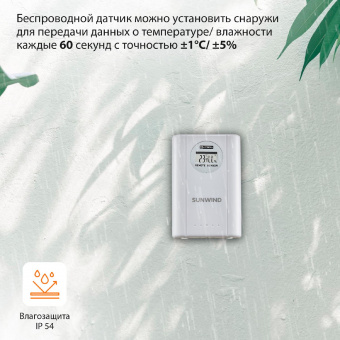 Погодная станция SunWind SW-WSH143-COLOR серебристый от магазина РЭССИ