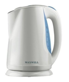 Чайник электрический Maxwell MW-1004 1.7л. 2000Вт белый корпус: пластик/стекло от магазина РЭССИ