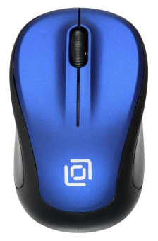 Мышь Оклик 665MW черный/синий оптическая (1600dpi) беспроводная USB для ноутбука (4but) от магазина РЭССИ
