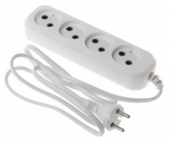 Сетевой удлинитель Buro BU-PSL4.5/W 5м (4 розетки) белый (пакет ПЭ) от магазина РЭССИ