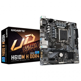 Материнская плата Gigabyte H610M H Soc-1700 Intel H610 2xDDR5 mATX AC`97 8ch(7.1) GbLAN+VGA+HDMI от магазина РЭССИ