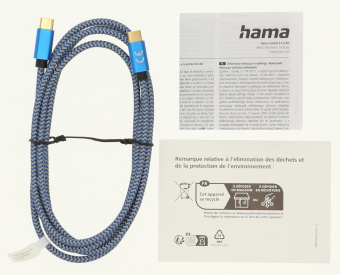 Кабель Hama H-201557 00201557 USB Type-C (m)-USB Type-C (m) 1.5м синий от магазина РЭССИ