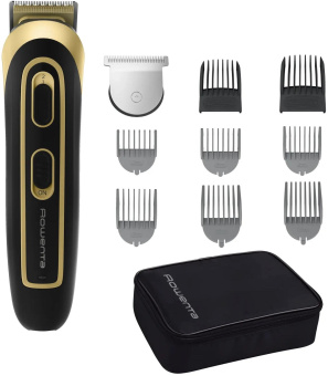Триммер Rowenta TN9118F0 черный/золотистый (насадок в компл:9шт) от магазина РЭССИ