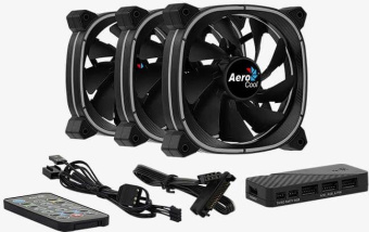 Вентилятор Aerocool Astro 12 Pro ARGB 120x120x25mm черный 6-pin 17.5dB Ret (ASTRO 12 PRO ARGB) от магазина РЭССИ