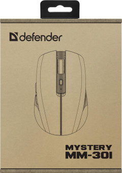 Мышь Defender Mystery MM-301 фиолетовый оптическая 1600dpi silent беспров. BT/Radio USB 5but (52301) от магазина РЭССИ