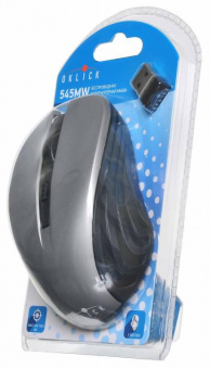 Мышь Оклик 545MW черный/серый оптическая (1600dpi) беспроводная USB для ноутбука (4but) от магазина РЭССИ