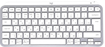 Клавиатура Logitech MX Keys Mini серебристый/белый USB беспроводная BT/Radio LED (920-010499) от магазина РЭССИ