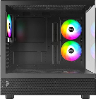 Корпус Montech XR черный без БП ATX 3x120mm 2xUSB3.0 audio bott PSU от магазина РЭССИ