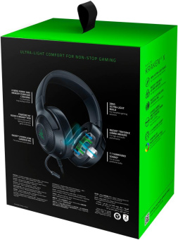 Наушники с микрофоном Razer Kraken V3 X черный 1.8м мониторные оголовье (RZ04-03750300-R3M1) от магазина РЭССИ