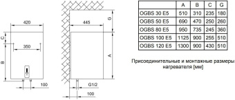 Водонагреватель Gorenje OGBS50SMSB6 2кВт 48.3л электрический настенный/серебристый от магазина РЭССИ