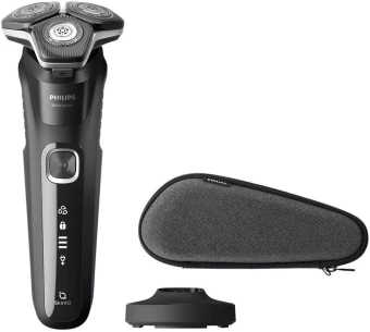 Бритва роторная Philips S5898/35 реж.эл.:3 питан.:элек.сеть/аккум. черный/серый от магазина РЭССИ