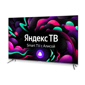Телевизор LED Starwind 58" SW-LED58UG401 Яндекс.ТВ Frameless стальной 4K Ultra HD 60Hz DVB-T DVB-T2 DVB-C DVB-S DVB-S2 USB WiFi Smart TV от магазина РЭССИ