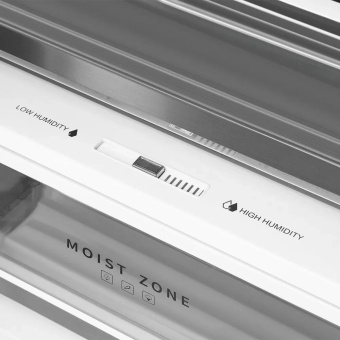 Холодильник Weissgauff WCD 510 Built-in Inverter NoFrost Black Glass 2-хкамерн. черный инвертер от магазина РЭССИ